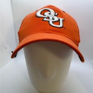Zephyr OSU Cowboys Baseball Cap Vibrant Orange White Embroidered Logo Sz 7.5